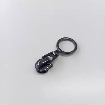 Zipper / Schieber "Ring schwarz" für Reissverschluss