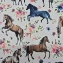 Alpenfleece "Pferde creme"